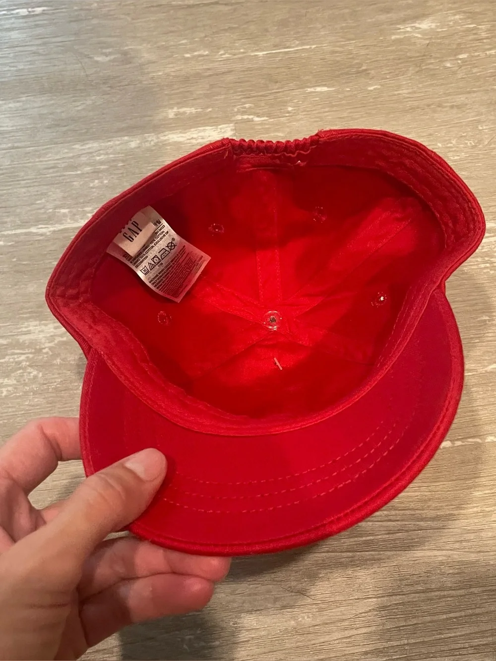 12-24m XS/S NWT Gap Toddler Baseball Hat Cap in Red with navy blue